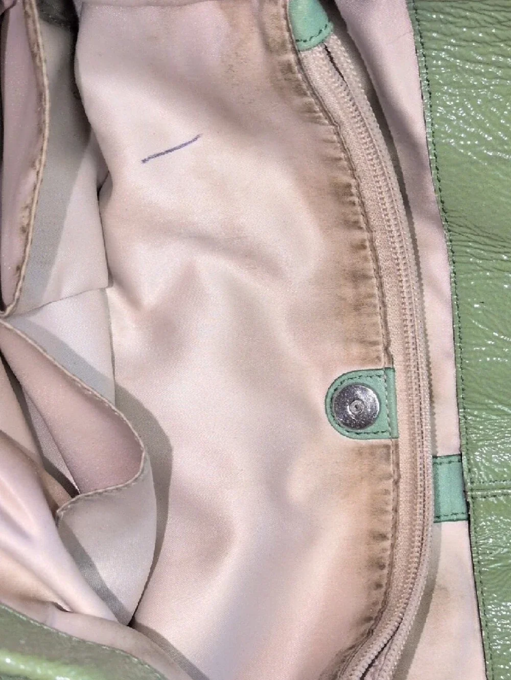 Coach Light Green Leather Shoulder Bag - Picture 7 of 12